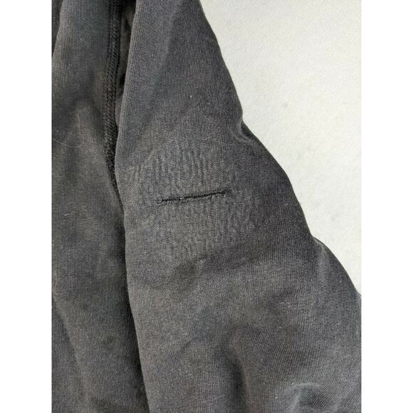 Mens American Eagle Athletic Fit Sweatshirt Size XLT 1/4 Zip Distressed Black - Picture 5 of 12